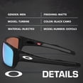 thumbnail image 2 of Oakley OO9263 Turbine Rectangle Shaped Polarized Sunglasses for Men - Includes Official Eyewear Kit - Matte Black Camo Frame with Prizm Deep Water Lens, 2 of 7