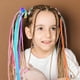 thumbnail image 5 of 24 extensiones de cabello para niñas, accesorios para el cabello de colores con pinzas para el cabello para niñas, extensiones de trenzas de cabello, 5 of 5