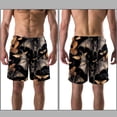 thumbnail image 3 of luoweisi Men's Beach Shorts Quick Dry Swim Trunks with Mesh Lining Halloween Bat S, 3 of 5