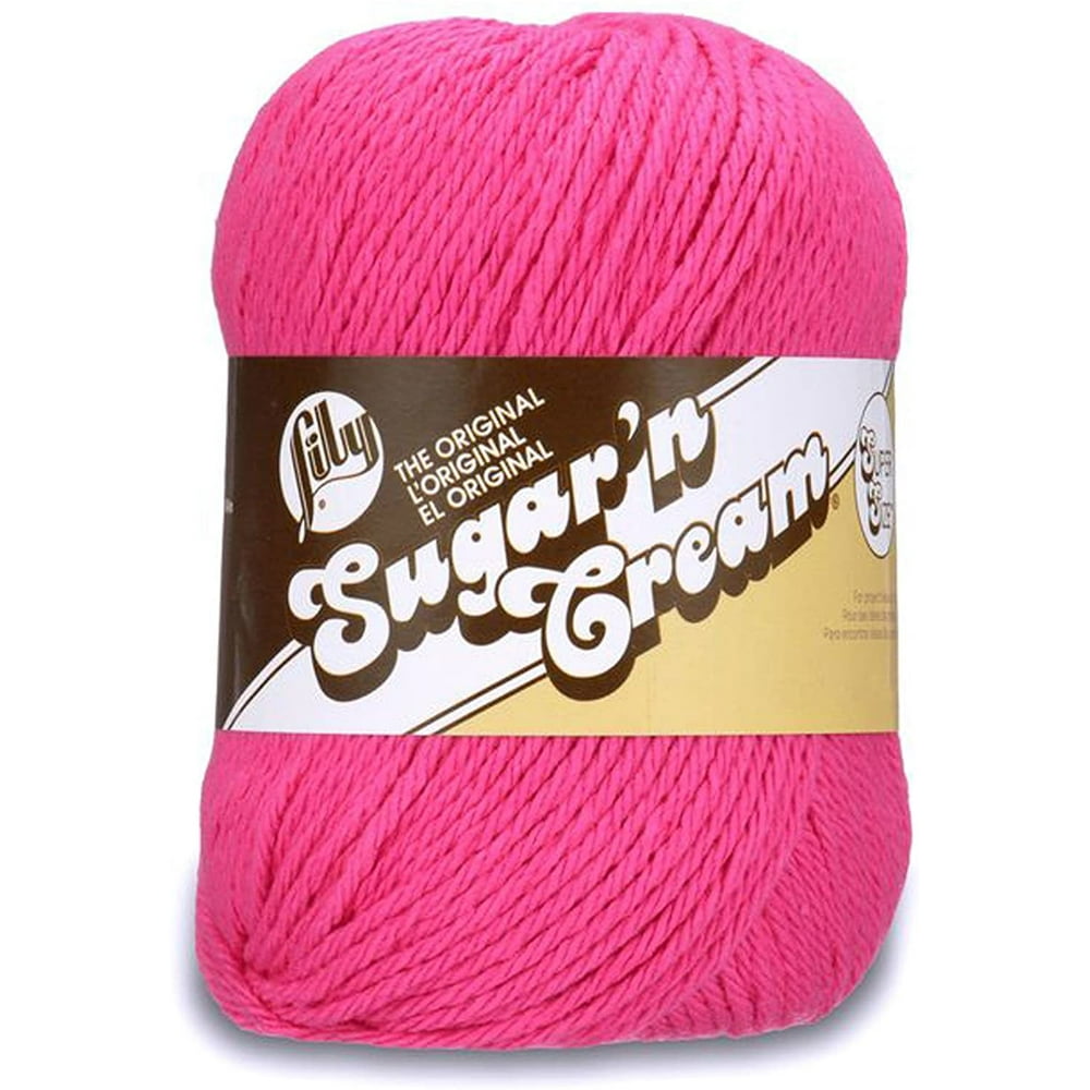 Lily Sugar N Cream Super Size Solid Yarn - (4) Medium Gauge 100% Cotton