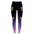 thumbnail image 5 of Arlun Gradient Colors Leggings for Women 2026 Fashion Mardi Gras Printed Casual Lift Leggings Lightweight Comfy Sport Workout Gym Bottomwear Carnival Yoga Pants Dark Purple L, 5 of 5