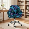 thumbnail image 3 of FOR U DESIGNS Dragonfly Daisy Print Dining Chair Slipcovers with Arms, Waterproof Criss Cross Chairs Cover, Vanity Chair Protector, Mid Back Wide Seat Accent Chairs Covers, 3 of 8