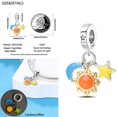 thumbnail image 1 of Hot Toys Charms Star Wars Plata De Ley 925 cuentas mandalorianos De Plata para Pandora 925 pulseras De Plata esterlina joyería DIY para mujeres, 1 of 4