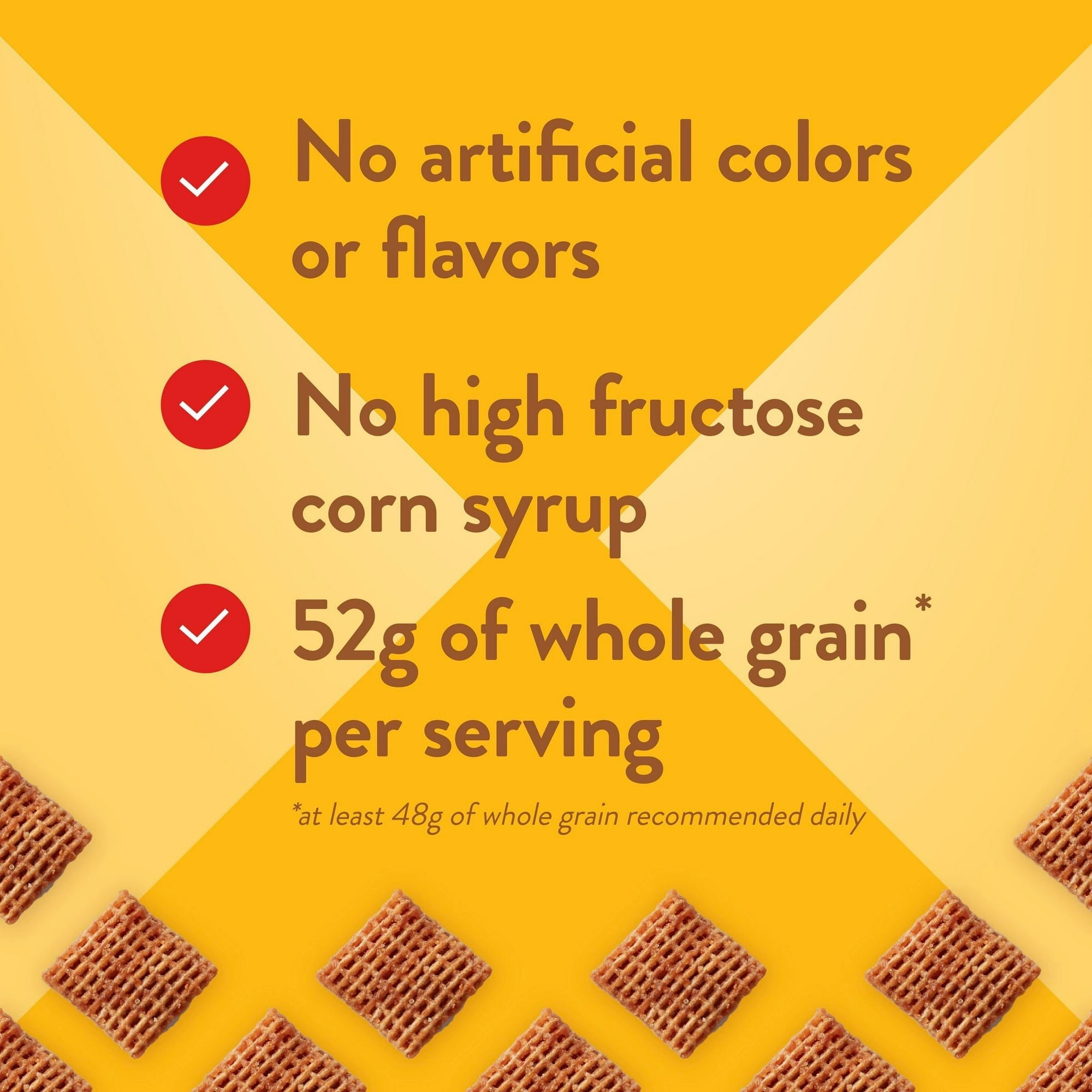 Wheat Chex Breakfast Cereal, Homemade Chex Mix Ingredient, Family Size, 19 oz (Pack 4)