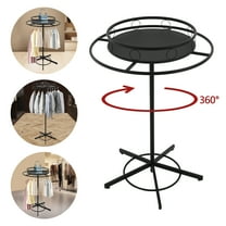 360° Rotating Garment Rack with Adjustable Height, Freestanding Retail Counter Display for Clothing, Shoes, and Accessories