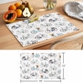 thumbnail image 6 of Bicycles Placemats Set of 4 White Vintage Vehicle Modern Abstract Art Place Mats Indoor Wipeable Table Mats Washable Cloth Dining Table Placemats for Kitchen Holiday Party Home Decor 13x19 Inch, 6 of 9