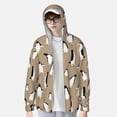 thumbnail image 2 of Balery Lovely Penguin Sudadera ligera de manga larga con capucha y protección solar UPF 50+ para hombre y mujer, ideal para pesca y running-Large, 2 of 7