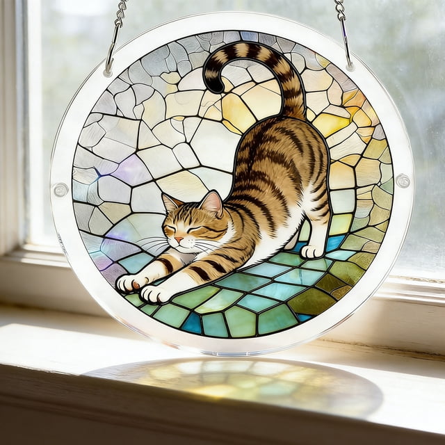 Acrylic Puzzle Colored Window Decoration