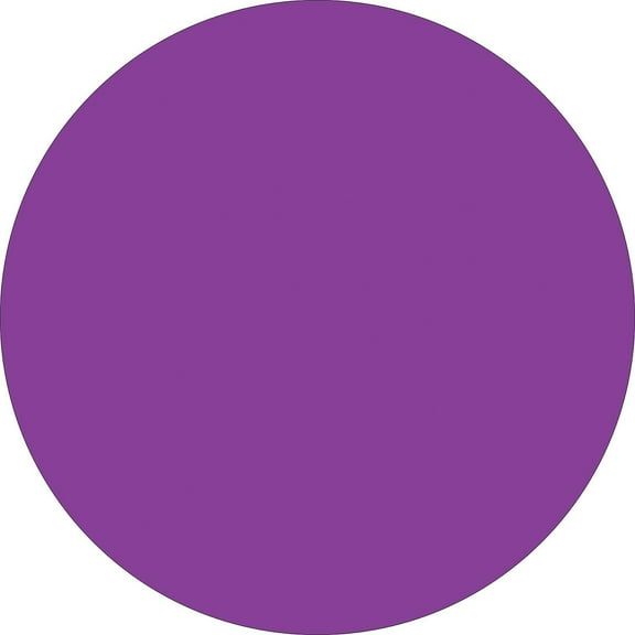 Tape Logic Inventory Circle Labels 1 1/2" Purple 500/Roll DL612M