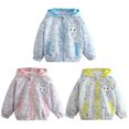 thumbnail image 3 of XBASW Toddler Baby Hooded Raincoat for Girls Cute Cartoon Rabbit Jacket Kids Spring Fall Light Girls Windbreaker Jacket Outerwear 9M-7T, 3 of 8