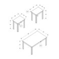 thumbnail image 2 of Monarch Specialties Table Set, 3pcs Set, Coffee, End, Side, Accent, Living Room, Laminate, Brown, Transitional, 2 of 4