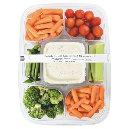 Vegetable Tray with Buttermilk Ranch Dip, 40 oz - Walmart.com