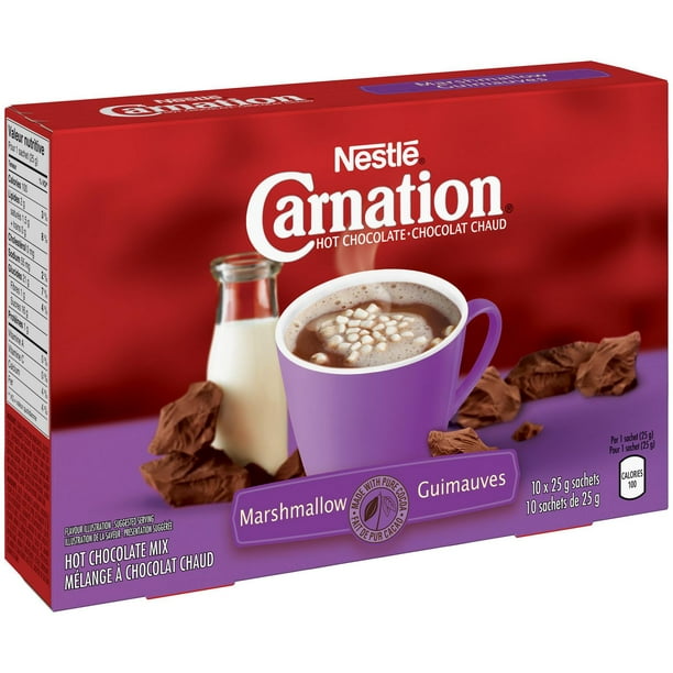Chocolat chaud NESTLÉ CARNATION Guimauves, contenant