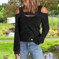 thumbnail image 4 of Top con hombros descubiertos para mujer,Top con hombros descubiertos para mujer Blusa informal para mujer Camisa informal para mujer Diseño aerodinámico, 4 of 6