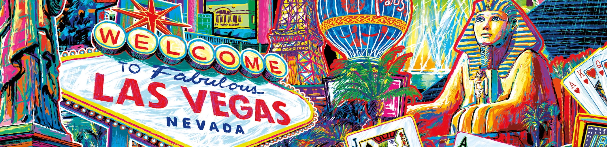 Ceaco - PD Moreno - Las Vegas - 300pc Piece Interlocking Jigsaw Puzzle