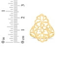 thumbnail image 4 of Floreo 10k Yellow Gold 23.3mm Oval Flower Openwork Filigree Ring, 4 of 4