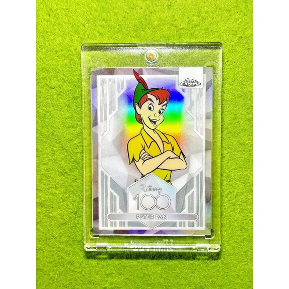 PETER PAN Disney 100 SILVER REFRACTOR CARD 2023 Topps Chrome LORCANA USA SELLER