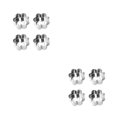 thumbnail image 4 of Surtido de 4 piezas de moldes para pasteles Kearding molde antiadherente para Mousse utensilios Torx 2piezas, 4 of 6