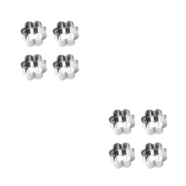 Advancent Surtido de 4 piezas de moldes para pasteles, molde antiadherente de acero inoxidable para Mousse, herramienta de cocina para hornear, Type4 NO4