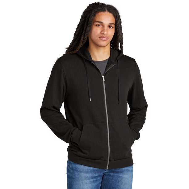 District Perfect Tri Fleece Full-Zip Hoodie DT1302 - Walmart.com