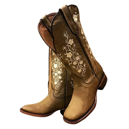 Women's Cowboy Cowgirl Boots Modern Western Embroidered