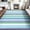 Blue, variant on Jamfeel Area Rugs for Living Room Classic Abstract Striped Low Pile Floor Carpet Non Slip Washable Rugs Home Decor 4'x6' Green