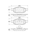 thumbnail image 2 of Centric Parts 102.06480 C-Tek Standard Metallic Brake Pad, 2 of 4