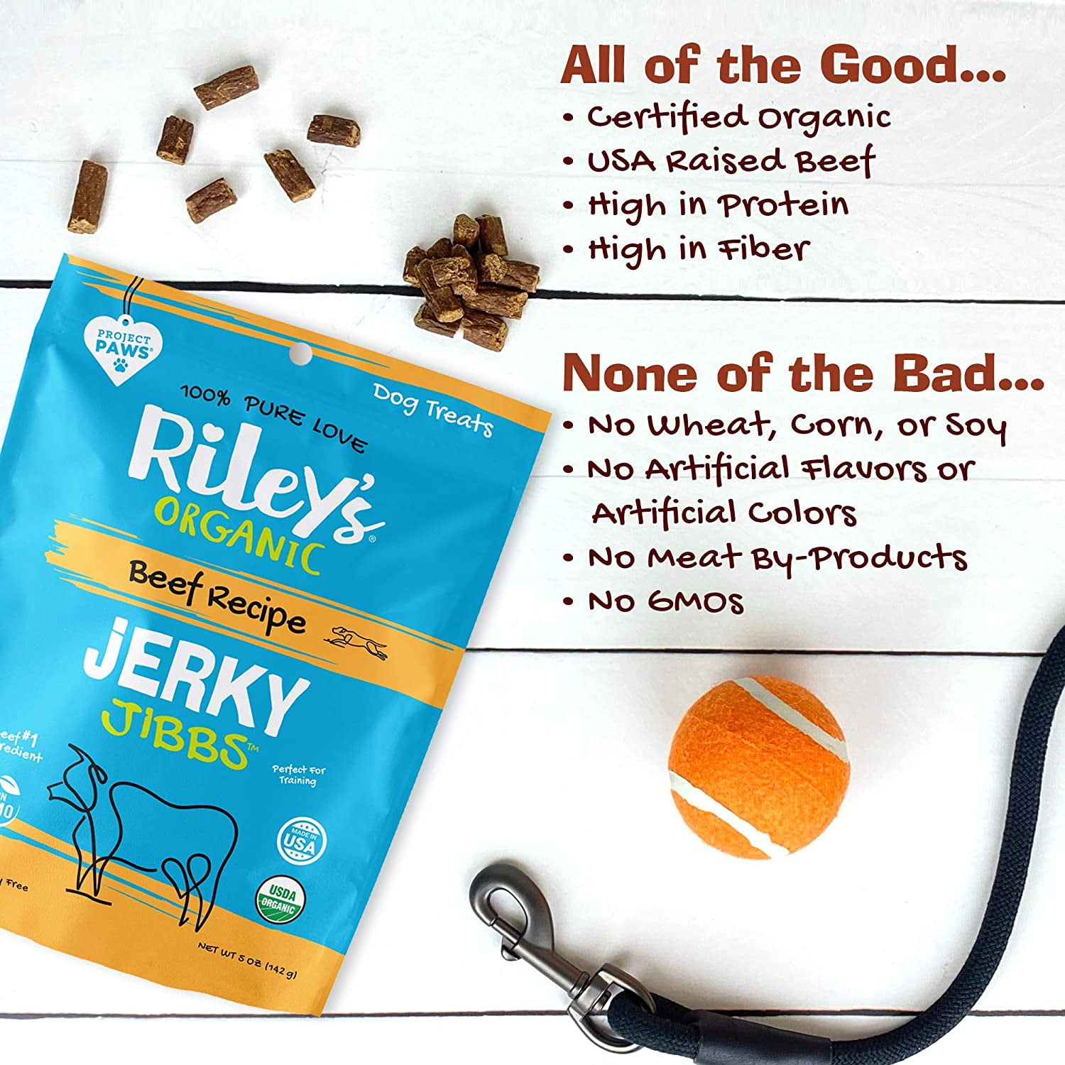 Riley's Organics Beef Flavor Training Treats for Dogs, 5 oz. (3 Pack)