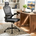 thumbnail image 5 of Costway Mesh Office Chair with Adaptive Lumbar Support Flip-up Padded Armrests Headrest, 5 of 10
