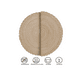 thumbnail image 4 of Juego De 6 Manteles Individuales Redondos Trenzados 36 Cm Xtellar beige, 4 of 4