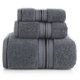 thumbnail image 5 of Juego de toallas de baño Timcorr 3 uds Algodón Blanco Rosa Gris Marrón Gris oscuro Índigo, 5 of 8