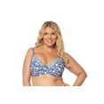 thumbnail image 3 of Jessica Simpson BLUE Plus Floral Print Bust Support Swim Top, US 2X-Large, 3 of 3