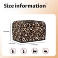 thumbnail image 4 of Toaster Covers 2 Slice, Trendy rose gold leopard cool Waterproof Bread Machine Cover Fits for Standard 2 Slice Toasters, Home Decor Toaster Protection with Hanging Rope, 4 of 7