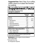 Dr. Formulated Brain Health Organic Coconut MCT Oil, Unflavored, 32 fl oz