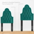 thumbnail image 6 of Modway Augustine Tufted Performance Velvet Twin Headboard in Teal, 6 of 8
