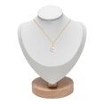 thumbnail image 4 of letairis Necklace Display Bust Smooth Stable for Retail store Dresser Showroom S White 1Set, 4 of 6