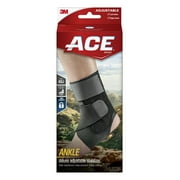 ACE Brand Deluxe Adjustable Ankle Stabilizer, Black  One Size Fits Most