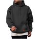 thumbnail image 1 of pstuiky camisa de manga larga para hombre, Sudadera con capucha de manga larga para hombre, estilo casual, con bolsillos, color liso tops de invierno para hombre xxxl, 1 of 4