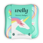 Welly Bravery Badges, Assorted Flex Fabric Bandages, Unicorn, 48 Ct