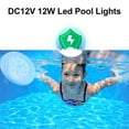thumbnail image 2 of EIMELI DC12V 12W  Pool  RGB Color Changing Pool  Swimming Pool  Inground Underwater  for Pool Pond Bathtub Hot Tub Party, 2 of 7