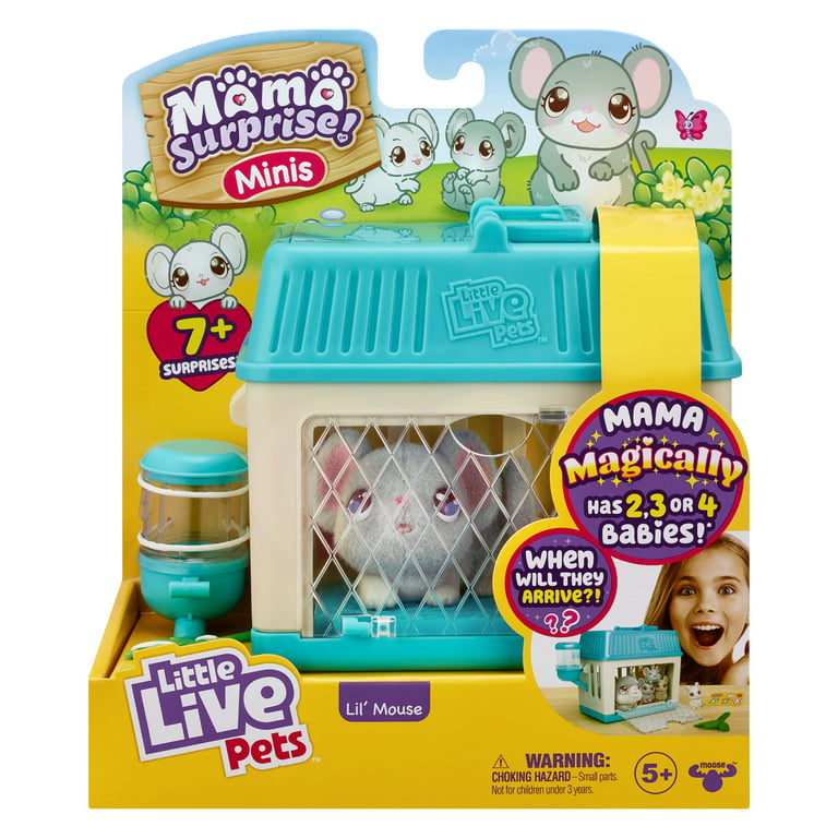 Little Live Pets Mama Surprise Minis, Feed and Nurture a Lil' Bunny Inside  Hutch