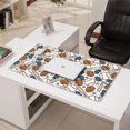thumbnail image 3 of Long Mouse Pads for Desk,Striped Baseball Items Pattern Desk Mats on Top Of Desks, Desk Mouse Pad Extra Large with 3mm Non-Slip Base and Stitched Edge for Gaming,Office,Work,Home 31.5"x15.7", 3 of 6