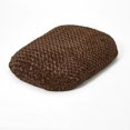 thumbnail image 2 of Brown 2' x 3' Lux Faux Fur Oval Pet Bed, 2 of 6