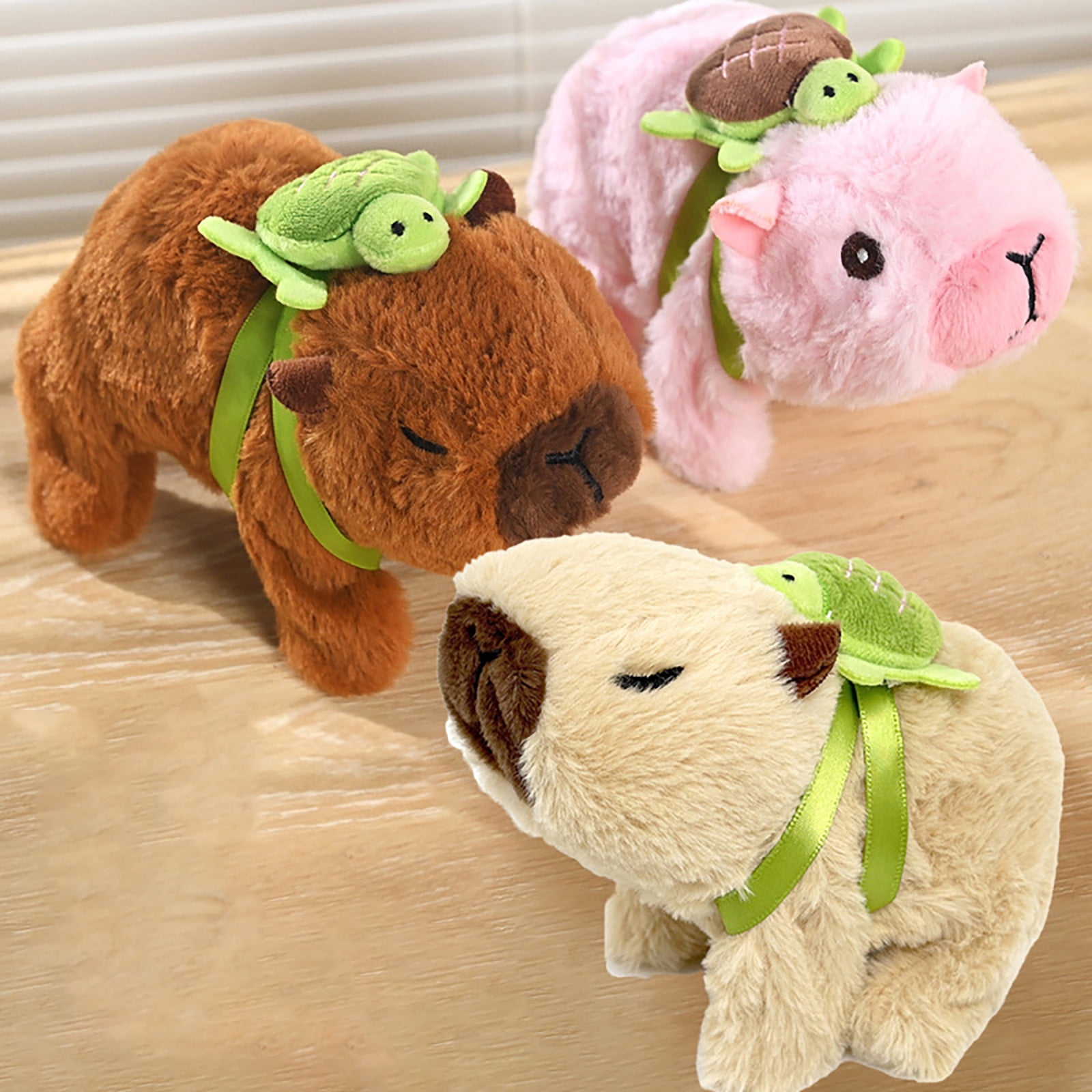 5Inch Cuddly Capybara Electric Plush Toy - Noise & Walking - Stuffed Animals Plush, Gifts for Teens Women & Fans