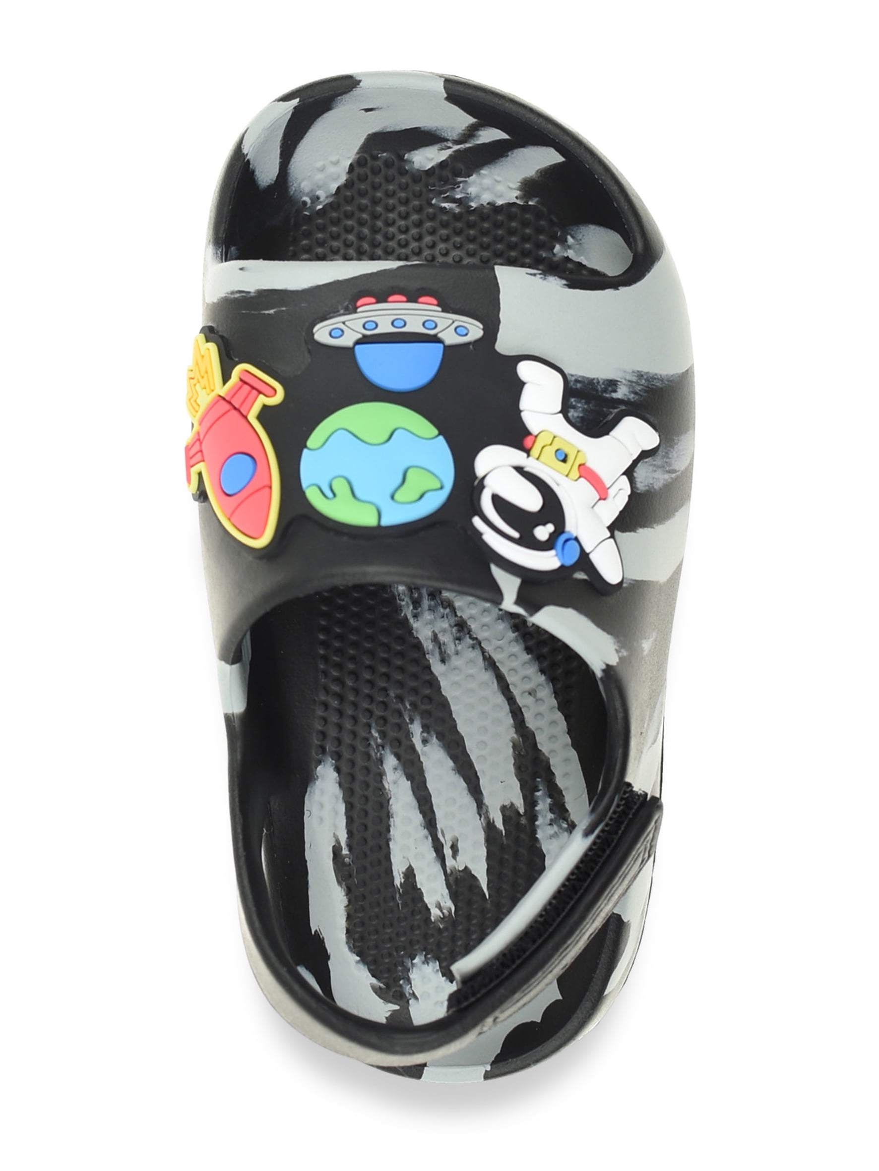 Wonder Nation Toddler Boys Astronaut Icon Slide Sandals