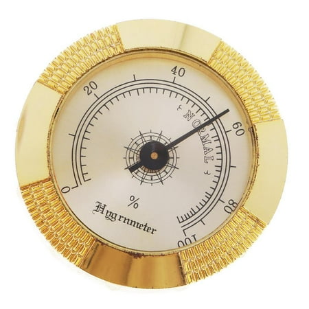 Retro Round Humidity Hygrometer For Cabinets 47mm Diameter