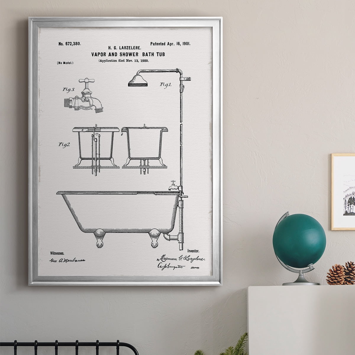 Vintage Bath II Premium Classic Framed Print - Ready to Hang