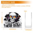thumbnail image 4 of Yayeee Napkin Holder for Table Set of 2 Kitchen Paper Tissue Organization, Skeleton with Glasses, 4 of 8