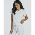 thumbnail image 3 of Real Essentials 2 Pack: Women's Cotton Pajamas Short Sleeve Tops and Capri Pants Pajama Sets with Pockets (Available In Plus), 3 of 6
