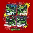 thumbnail image 2 of Men's Teenage Mutant Ninja Turtles Comic Book Nicknames  Graphic Tee Red Small, 2 of 5